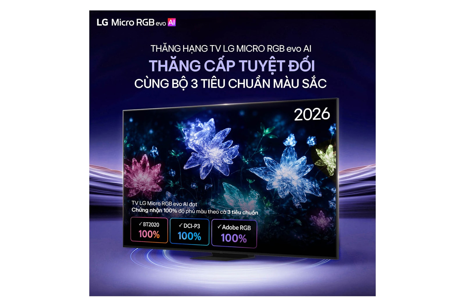 TV 4K LG Micro RGB evo AI MRGB95 2026 100 inch